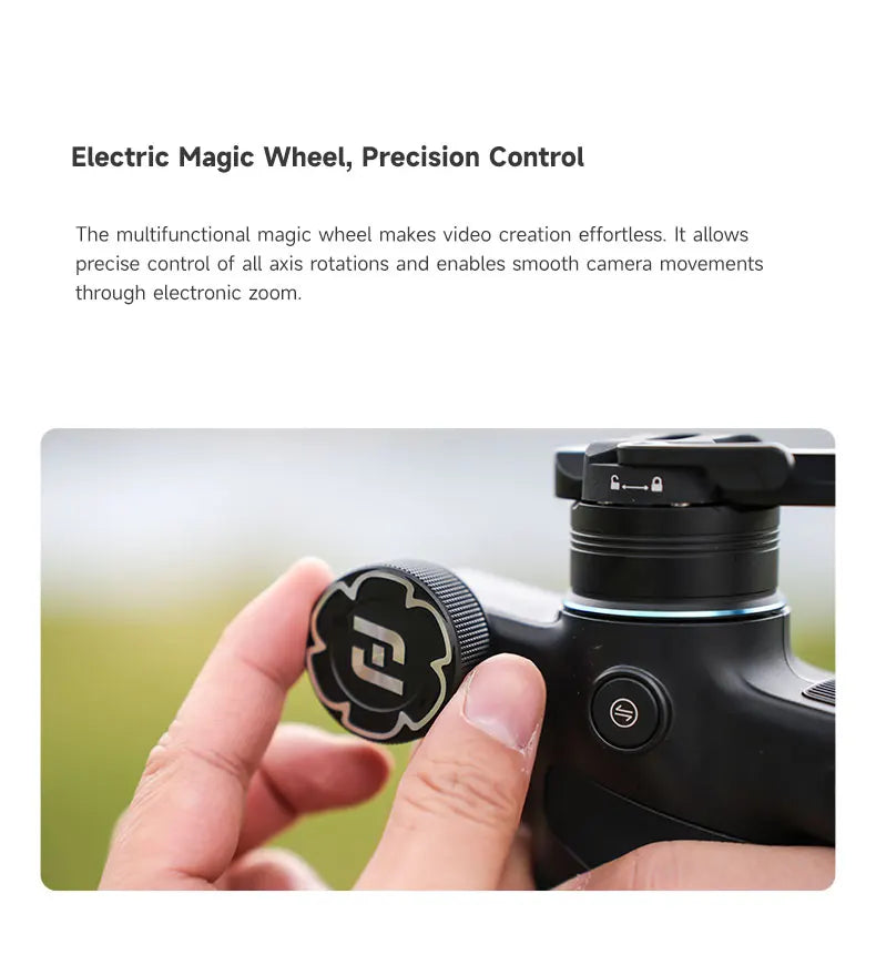 FeiyuTech SCORP Mini 3 Pro Gimbal with Detachable Remote Handle & AI 4.0 Tracking for Mirrorless, Action Camera & Smartphones - Universal Market