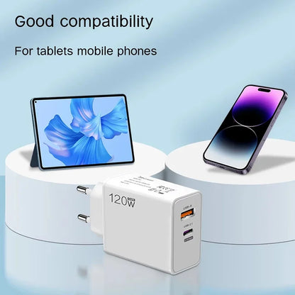 Xiaomi 120w EU US UK Mobile Phone Charger Super Fast Charging Head Flash Charging Suitable For Apple Xiaomi Huawei Samsung 2025