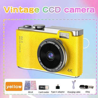 Kid Digital Camera for Children Camcorder Rechargeable Cameras Vlogging Camera 2.4" Rechargeable for Kid Beginner Photography - Universal Market