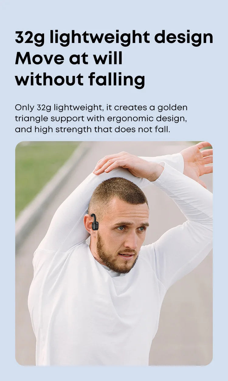 Xiaomi Bone Conduction Earphone IPX8 Wireless Open Headset Bluetooth 5.3 Swimming Bluetooth Headphones 32GB MP3 Sports Earbuds - Universal Market