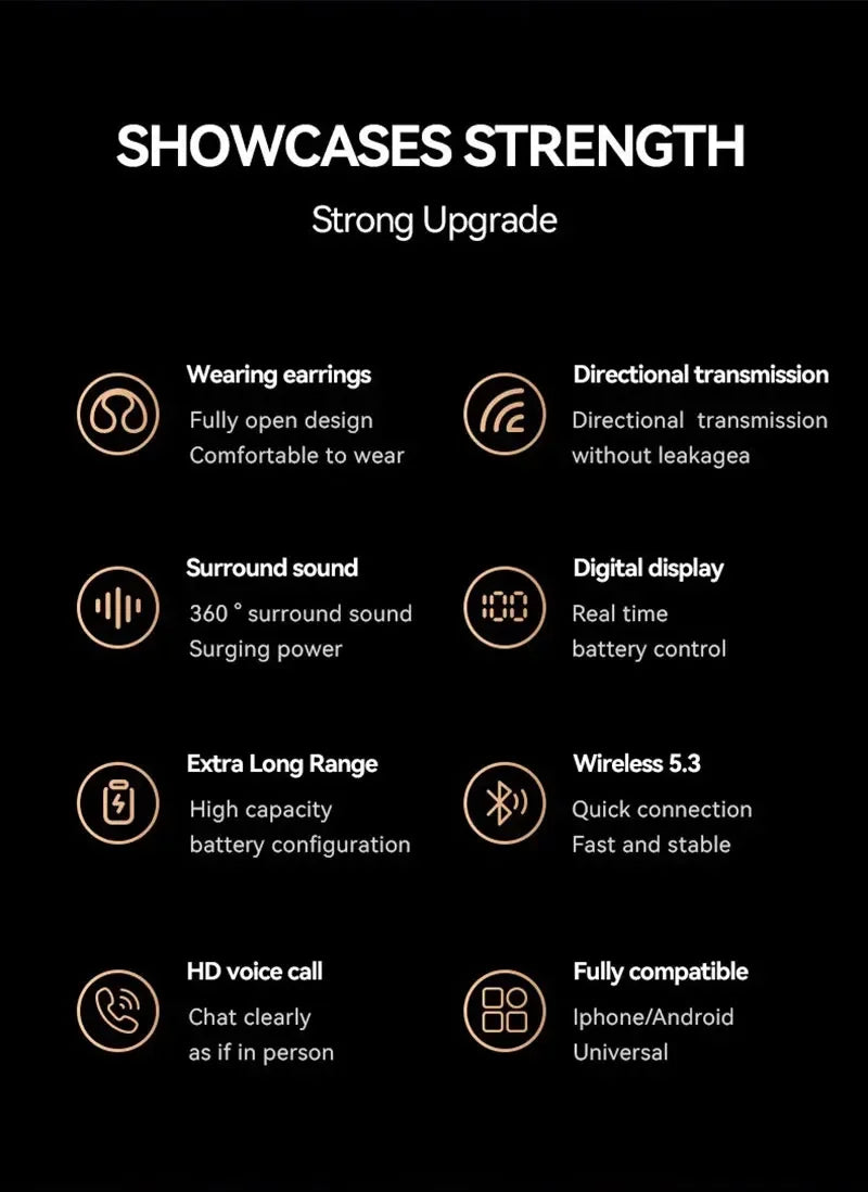 XIAOMI M47 Wireless Earbuds Bluetooth Headset Charging Noise Reduction Earphones Bone Conduction Headphones Sport With Mic free - Universal Market