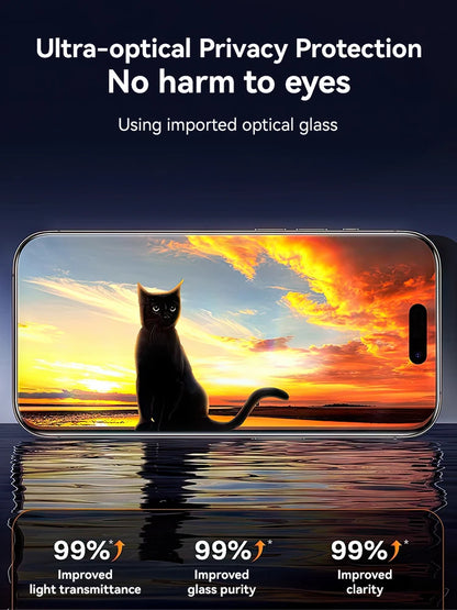 Joyroom 1/2PCS Anti-Spy Glass For iPhone 17 Pro Max Privacy Screen Protector Glass For iPhone 12-17 Pro Max Tempered Glass Film