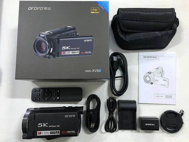 XV80 4K Digital Camcorder 3.5'' Touch Screen 12X Optical ZoomLive Streaming&APP Control for Vlogging,Photography&Video Recording - Universal Market