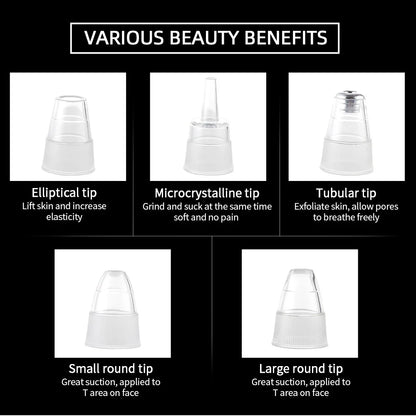 Vacuum Nose Blackhead Remover Face Cleansing Beauty Machine Facial Suction Cleaner Pimple Dead Skin Remover Extractor Skin Care