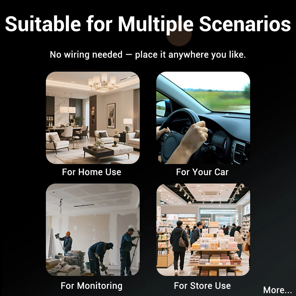 PEGATAH 5MP HD Mini WIFI Body Camera Built-in Battery Human Tracking IP Remote Monitoring IR Night Vision Protable Camcorders - Universal Market
