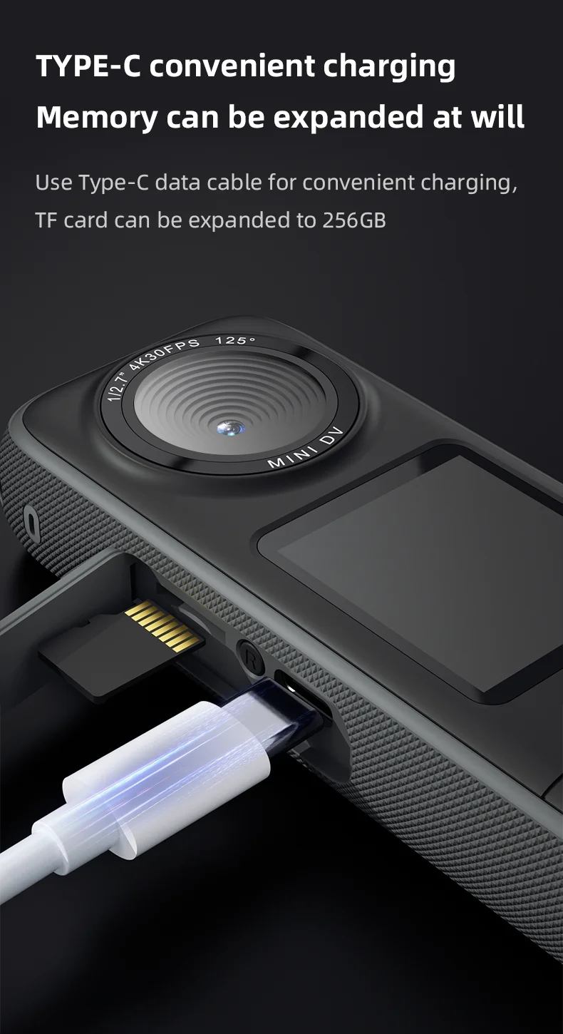 4K HD Action Camera Mini Sports Camera WIFI Wireless Sport Action Cam Waterproof Touchscreen Motorcycle Driving Recorder Outdoor
