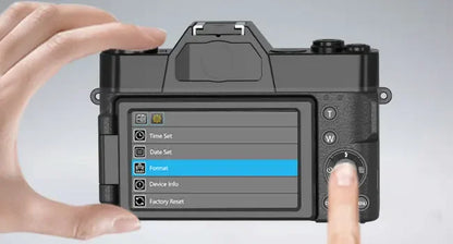4K Compact Digital Photography Camera 16X 48MP Electronic Image Stabilization vlog Tiktok Ins Youtube Camcorder 3" Flip Screen - Universal Market