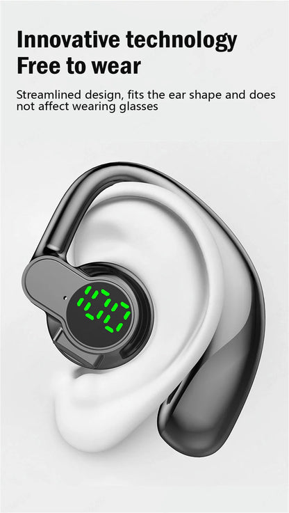 Wireless Bluetooth Headphones Full Open Headset Air Conduction Ear Hook Earphones Handsfree Noise Canceling Audifonos Sports - Universal Market