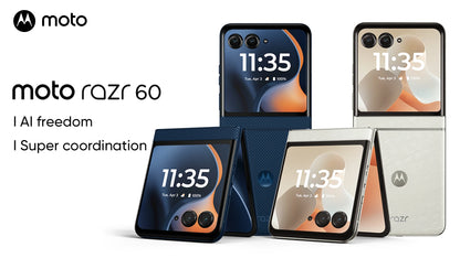 Original Motorola Moto razr 60 5G razr60 SmartPhone 6.9 inch PLOED MTK Dimensity 7400X 50MP 4500mAh Foldable Phone 50MP Camera