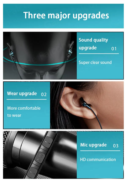USB Type C Headphone HiFi Bass Stereo Volume Control Mic 3.5mm Wired Earbuds For Galaxy S24 S23 S22 S21 Ultra iPhone 15 Pro Max - Universal Market