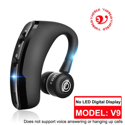 New V8S Business Bluetooth Headset with LED Digital Display HD Mic Car Driving hands-free Call Sports Music Long Standby Earphon - Universal Market