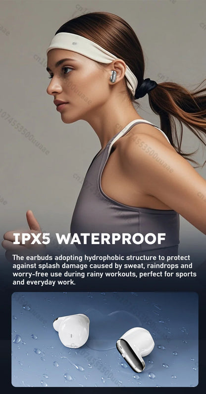 Monster AURA FIT GT19 Mini Invisible Earbuds Half in-Ear Bluetooth Headphone IPX5 Waterproof Wireless Sports Earphones with Mic - Universal Market