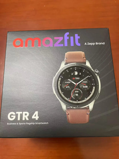 Brand New Amazfit GTR 4 Smartwatch 46mm AMOLED Display Zepp OS App 14-day Battery Life GPS Watch for Andriod IOS Phone