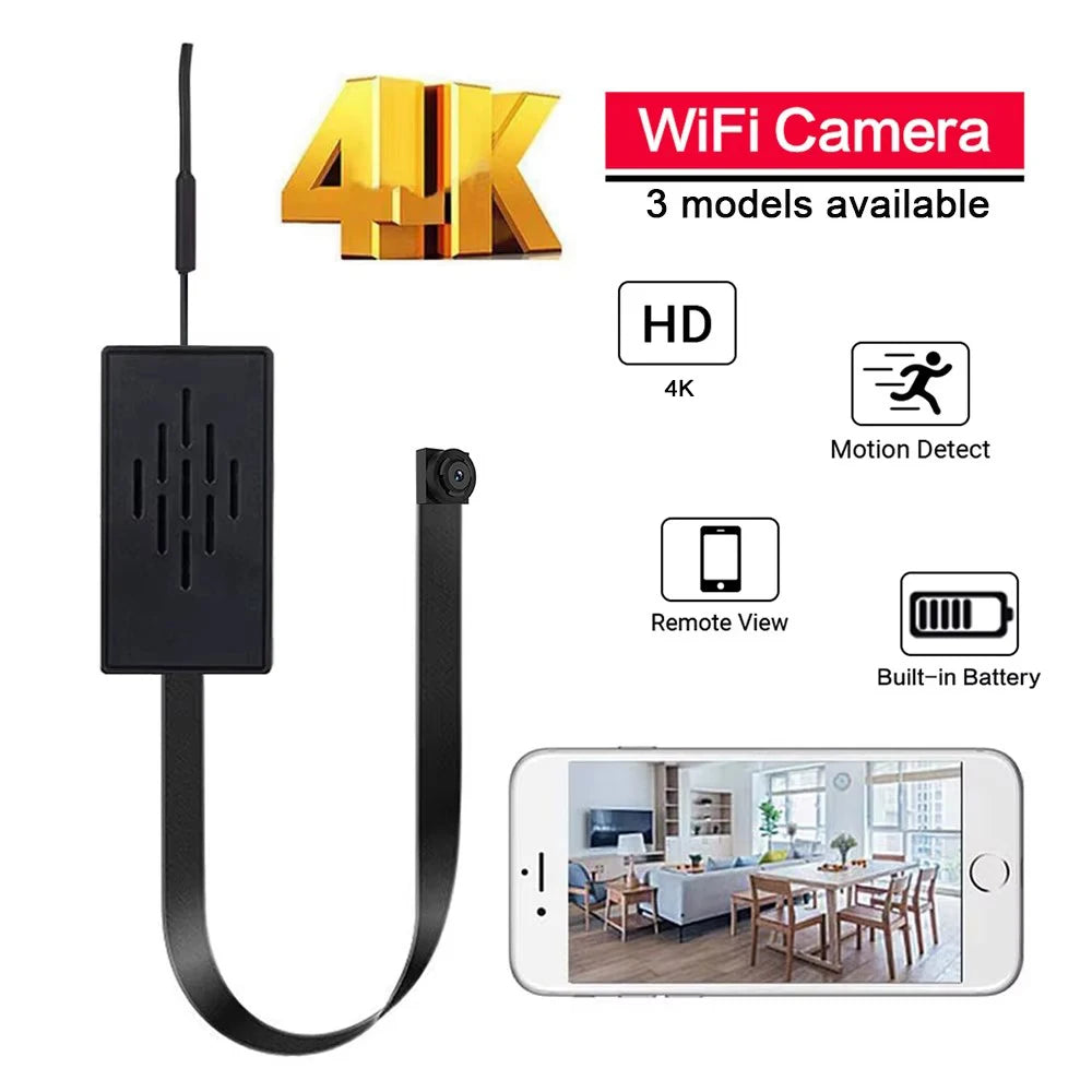 HD 1080P DIY Portable WiFi IP Mini Camera P2P Infrared Night Vision Remote View Micro Webcam Camcorder Wearable Video Recorder - Universal Market