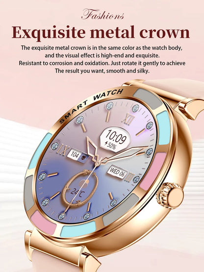 Time Owner Smart Watch 2025 Woman Bluetooth Call Watch Health Monitoring AI Voice Exercise Fitness Tracker Ladies smartwatch