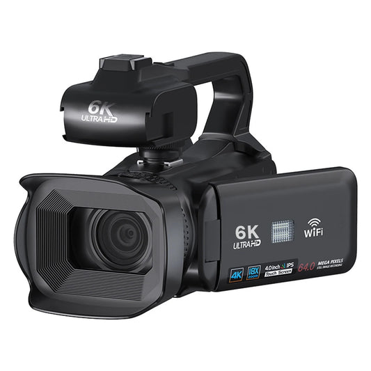 Full 6K Camcorder 64MP Youtuber Professional Digital Video Camera Streaming Auto Focus Photography Vlog Recorder 4" Touch Screen - Universal Market