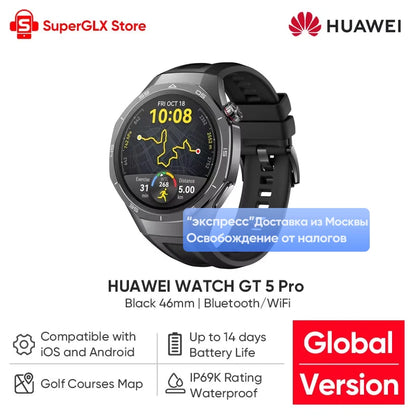 Global Version HUAWEI Watch GT 5 Pro Smartwatch GT5 Pro Compatible with iOS and Android