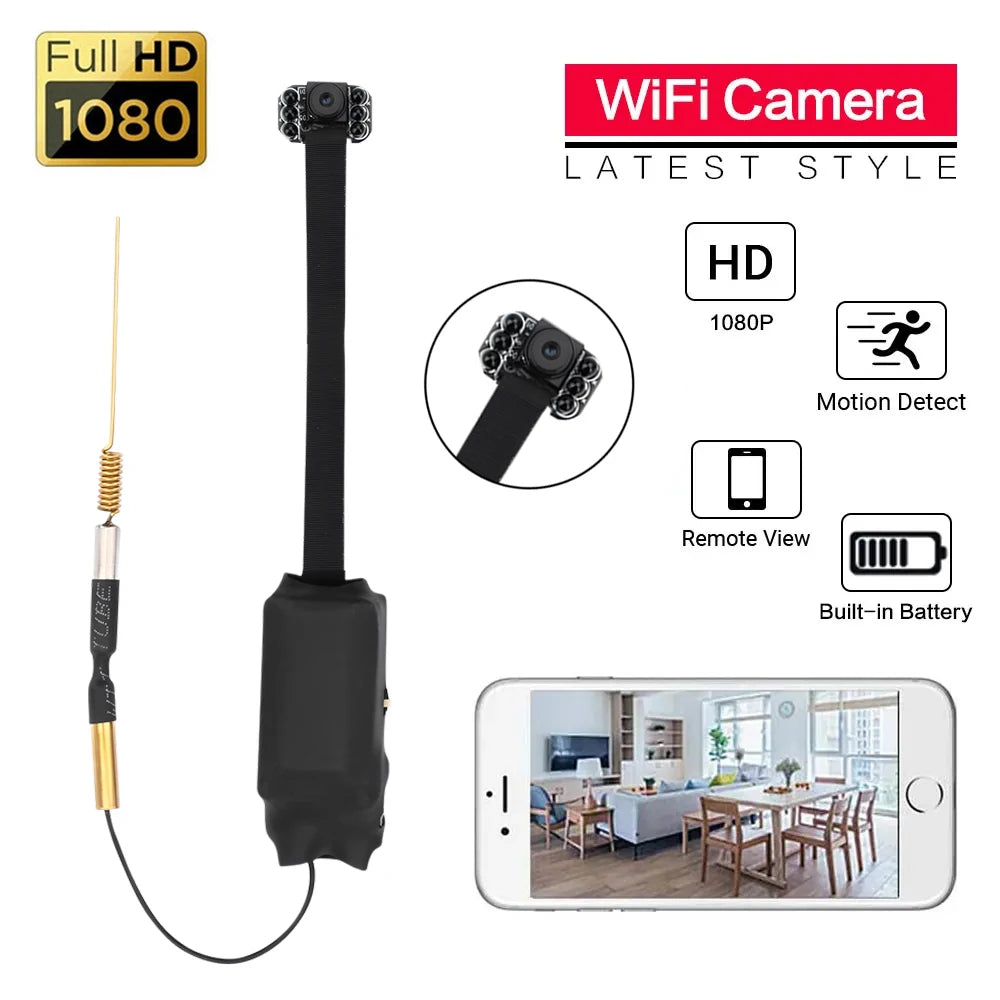 Mini Camera 1080P HD WiFi Camera DIY Portable Wireless Module Video Recorder Support Remote View Security P2P Small Camcorder - Universal Market