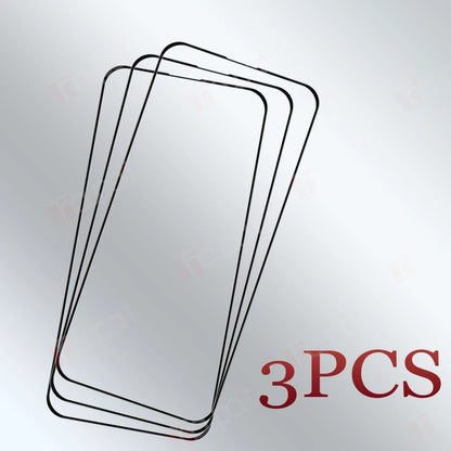 3PCS /For Apple 17Pro Screen Protector For iphone 17 Tempered Glass 9h Anti-Scratch Full Glue Front Glass