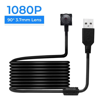 2MP Webcam Mini USB Camera with 2.8/3.7mm Lens Full HD 1080P Webcam for PC Mini Camera CCTV Outdoor Camcorder Security Video Cam - Universal Market