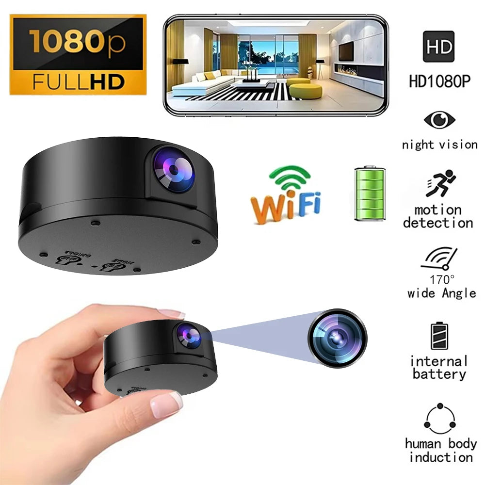 HD 1080P Mini Camera Wireless WiFi Monitoring Video Recorder Security Camera Smart Home Motion Detection Surveillance Camcorder - Universal Market
