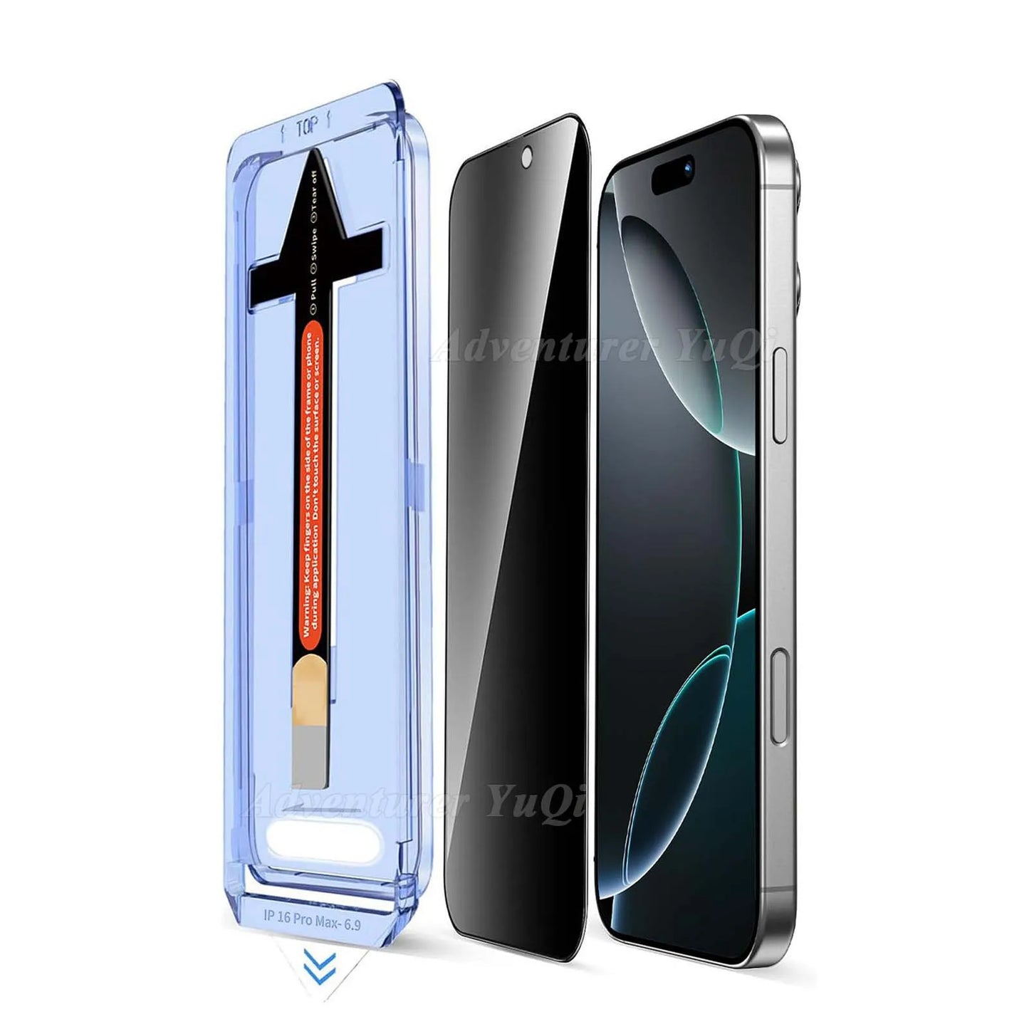 Anti Spy Screen Protector for iPhone 17 Air 16 Pro Max Privacy Tempered Glass Auto Dust Elimination Glass Box 15 14 13 12 X XS