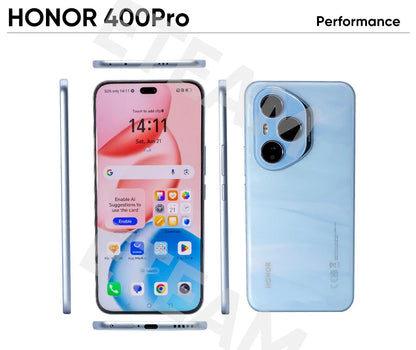 2025 Global Version HONOR 400 Pro 5G Smartphone Snapdragon 8 Gen 3 6.7'' AMOLED Display 200MP 100W Wired 50W Wireless IP68&IP69