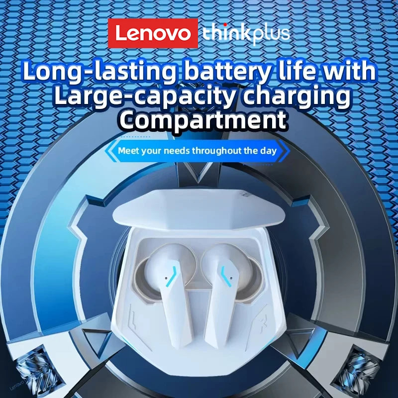 Lenovo GM2Pro Wireless Bluetooth Headset LED Light Waterproof Noise Cancelling Earbuds Wireless Headphones Bluetooth Earphones - Universal Market