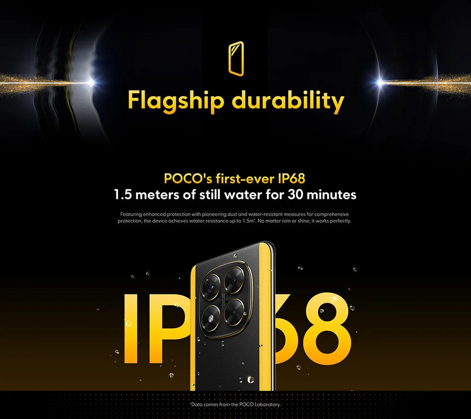 POCO X7 Global Version Cellphone 256GB 512GB Dimensity 7300-Ultra 6.67" 1.5K AMOLED Curved Display 45W Turbo Charging NFC IP68