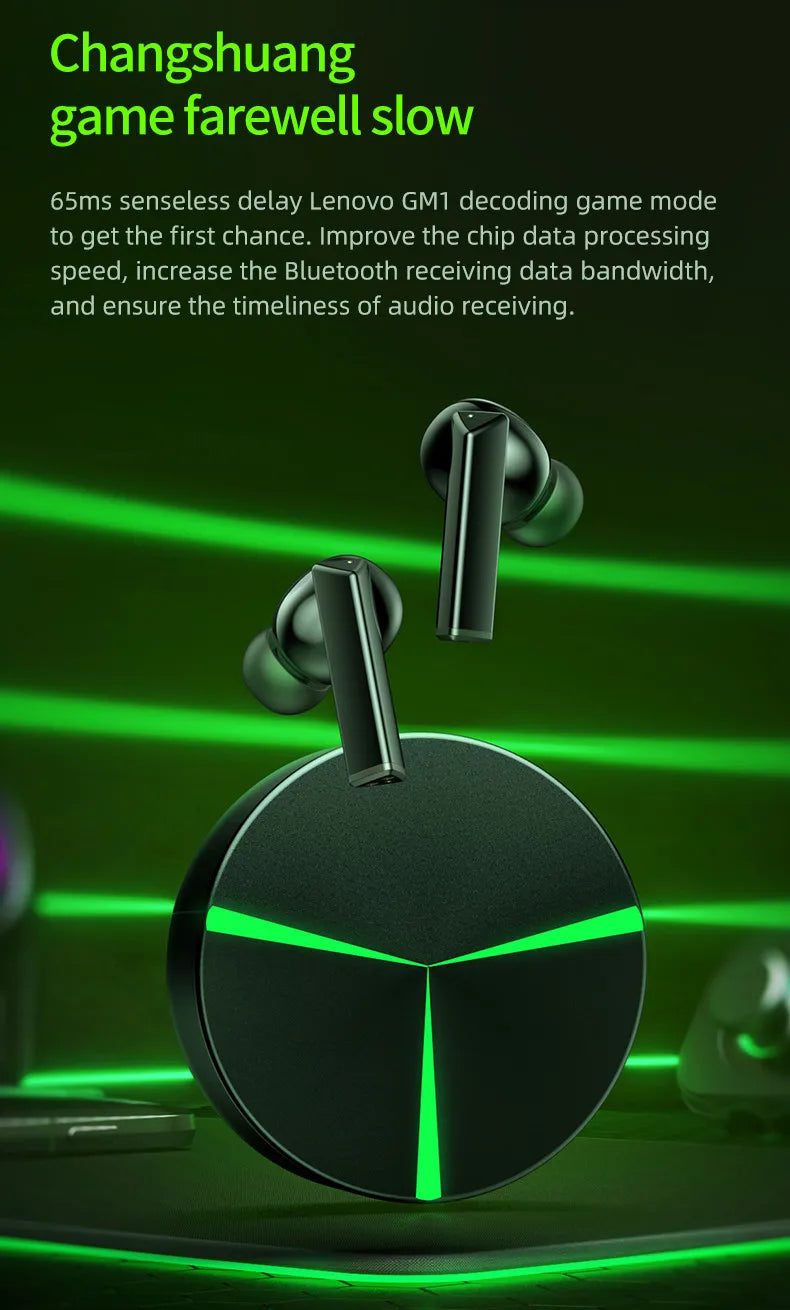 Choice Original Lenovo LP6 TWS Wireless Buletooth V5.1 Earphones Dual Mode Music Gaming Headsets New E-Sports  Headphones - Universal Market