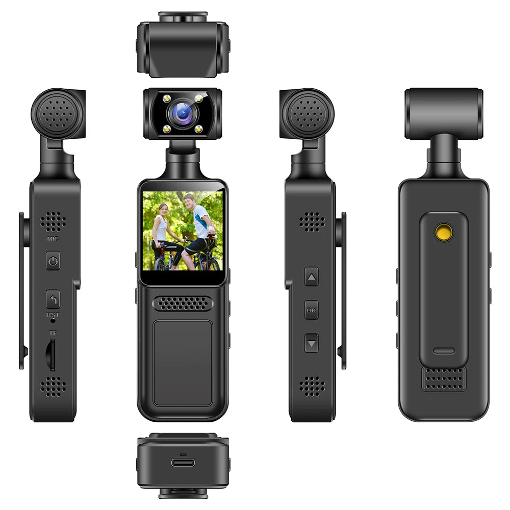 Ultra HD 4K WiFi Mini Camera Pocket Action Camera Wearable Camera 4K HD Camera Helmet Travel Bicycle Driver Recorder Camcorder - Universal Market