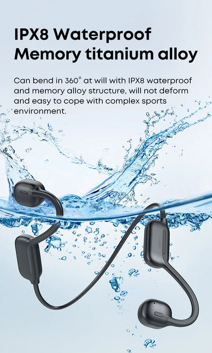 Xiaomi Bone Conduction Earphone IPX8 Wireless Open Headset Bluetooth 5.3 Swimming Bluetooth Headphones 32GB MP3 Sports Earbuds - Universal Market