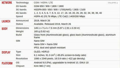HUAWEI-P30,Smartphone Android,256GB ROM,40MP Camera,6.1 inch,4G Network Mobile phones,Dual SIM,Google Play Store,Cellphones