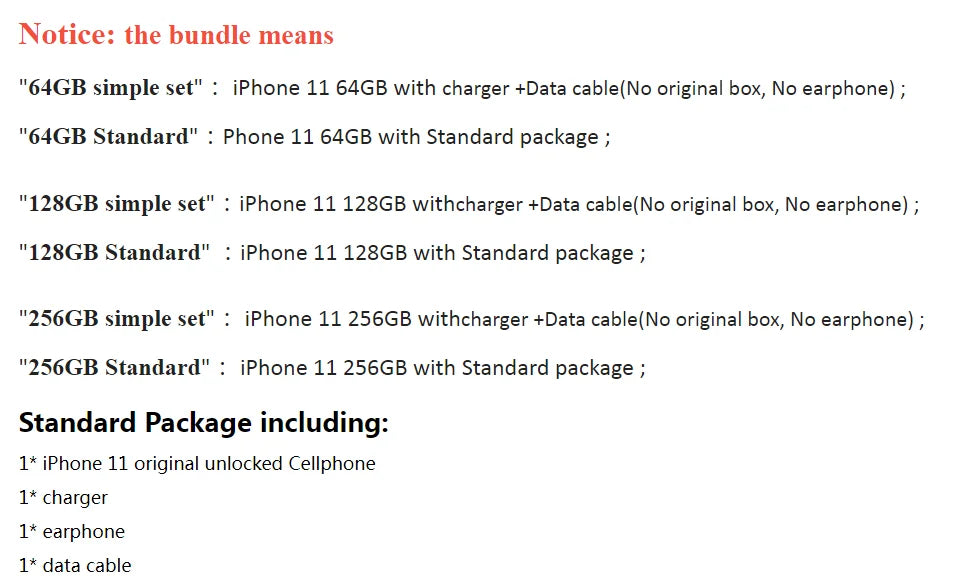 unlocked  iPhone 11  64GB/128GB/256GB  3110mAh  IOS cellphone iphone11 - Universal Market