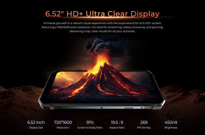[World Premiere] HOTWAV T7S Ultra Thin Rugged Smartphone 6.52'' HD+ 4GB RAM 128GB ROM MobilePhone 6280mAh Battery 21MP Cellphone