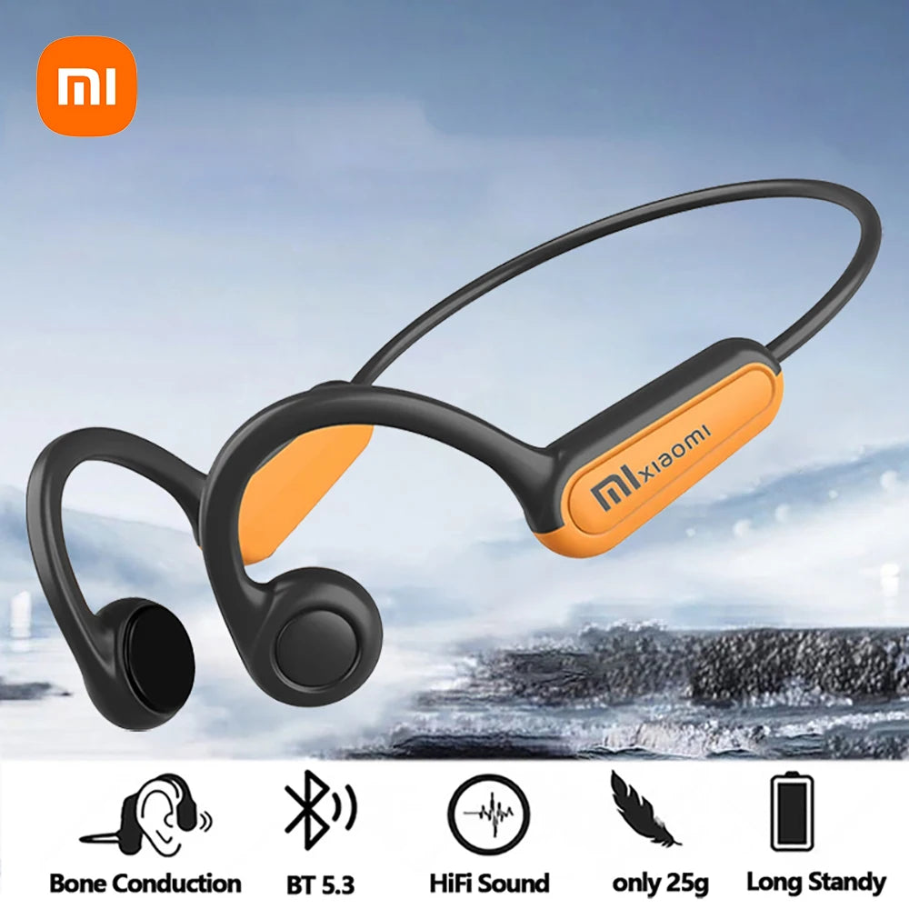 Xiaomi Mijia Bone Conduction Earphones Bluetooth 5.3 Sports Wireless Headphones Ear Hook Waterproof Headset for Running Driving - Universal Market