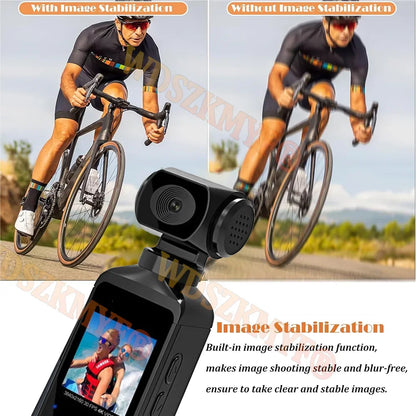 Real-5K 4K UHD WiFi 1080P Camera 270 Rotatable Mini Camcorders Outdoor Sports With Waterproof Case Video Recorder Camcorder Cam - Universal Market