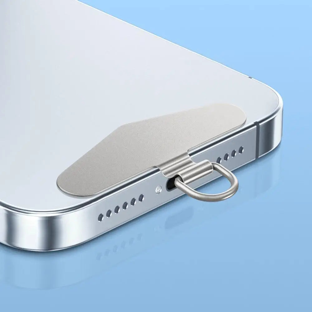 Universal Ultra Thin Steel Phone Lanyard With Metal Gasket Patch Card Clip Strap Hang Cord Tab For Mobile Phon - Universal Market