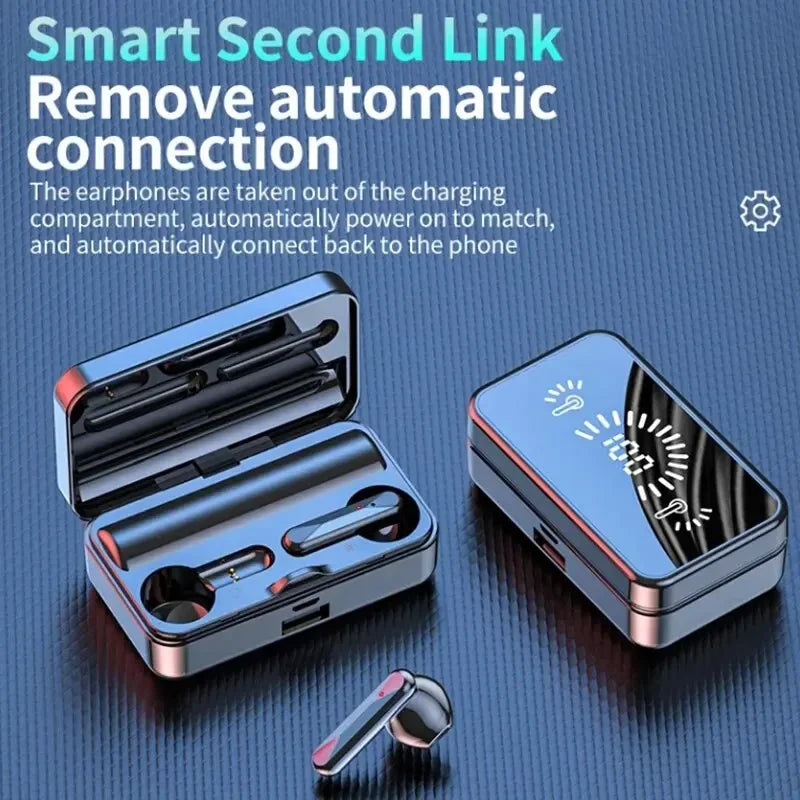 S20 TWS Wireless Bluetooth Headset with Charge Box Noise Cancelling LED Earbuds with Mic Wireless Headphones Bluetooth Earphones - Universal Market