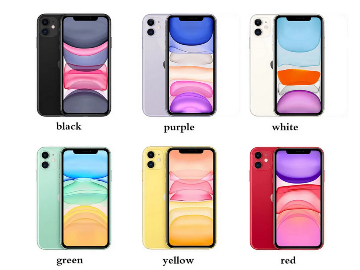 Original unlocked iPhone 11 64GB/128GB/256GB 3110mAh A13 6.1 inch LCD screen IOS LTE 4G iphone11 cellphone - Universal Market