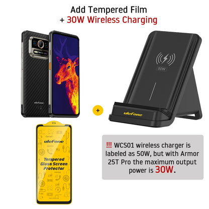 Ulefone Armor 25T 4G Rugged Phone Android 14 33W 50MP+64MP Night Camera NFC Waterproof Smartphone 6.78" 120Hz  256GB ROM  Global