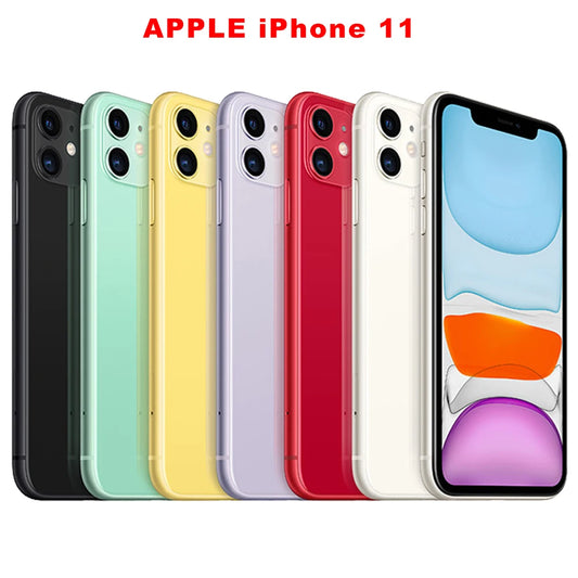 Original  Apple iPhone 11 4G Mobile Phone NFC 4GB RAM 64/128/256GB ROM 6.1'' Dual 12MP A13 Bionic Hexa-core iphone 11 cellphone