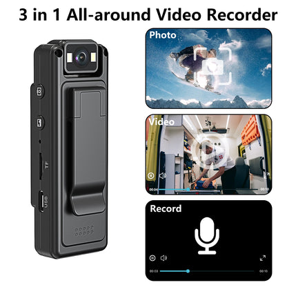 JOZUZE L12 Wifi Mini Camera 1080P Portable Digital Video Recorder Worn Police Small Body Cam Night Vision DV Miniature Camcorde - Universal Market