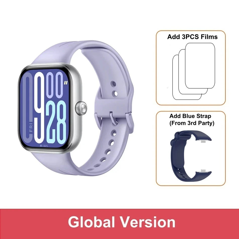 Global Version Xiaomi Redmi Watch 5 Bluetooth Calling Ultra-large 2.07" Square AMOLED Display 24 Days Battery Built-in GNSS 5ATM