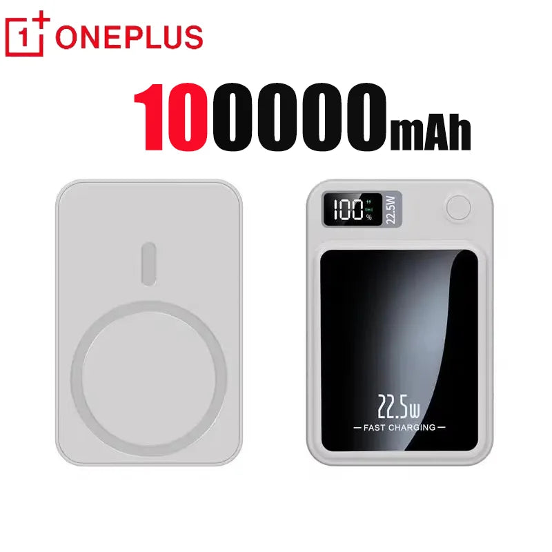 Oneplus 200000mAh Wireless Magnetic Power Bank 22.5W Fast Charging Portable External Battery PowerBank Magsafe for iPhone Huawei