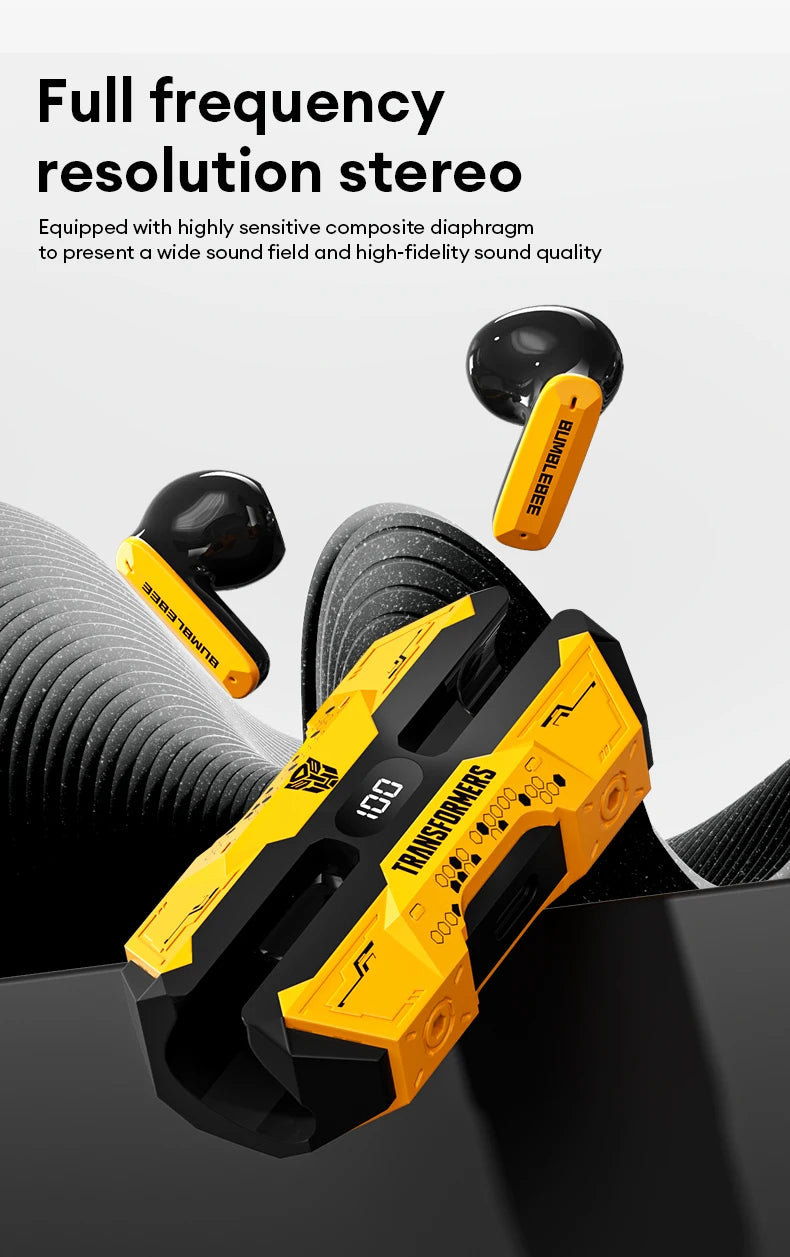 Choice TRANSFORMERS TF-T51 Bluetooth 5.4 TWS Earphones Low Latency Gaming Earbuds Long Endurance HiFi Music Headphones With mic - Universal Market