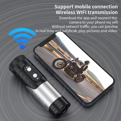 4K Mini Sport DV Action Sport Camera Flashlight Helmet Full HD 1080P Video Ideal Bodycam for Bike, Cycle, Motorcycle Camcorder