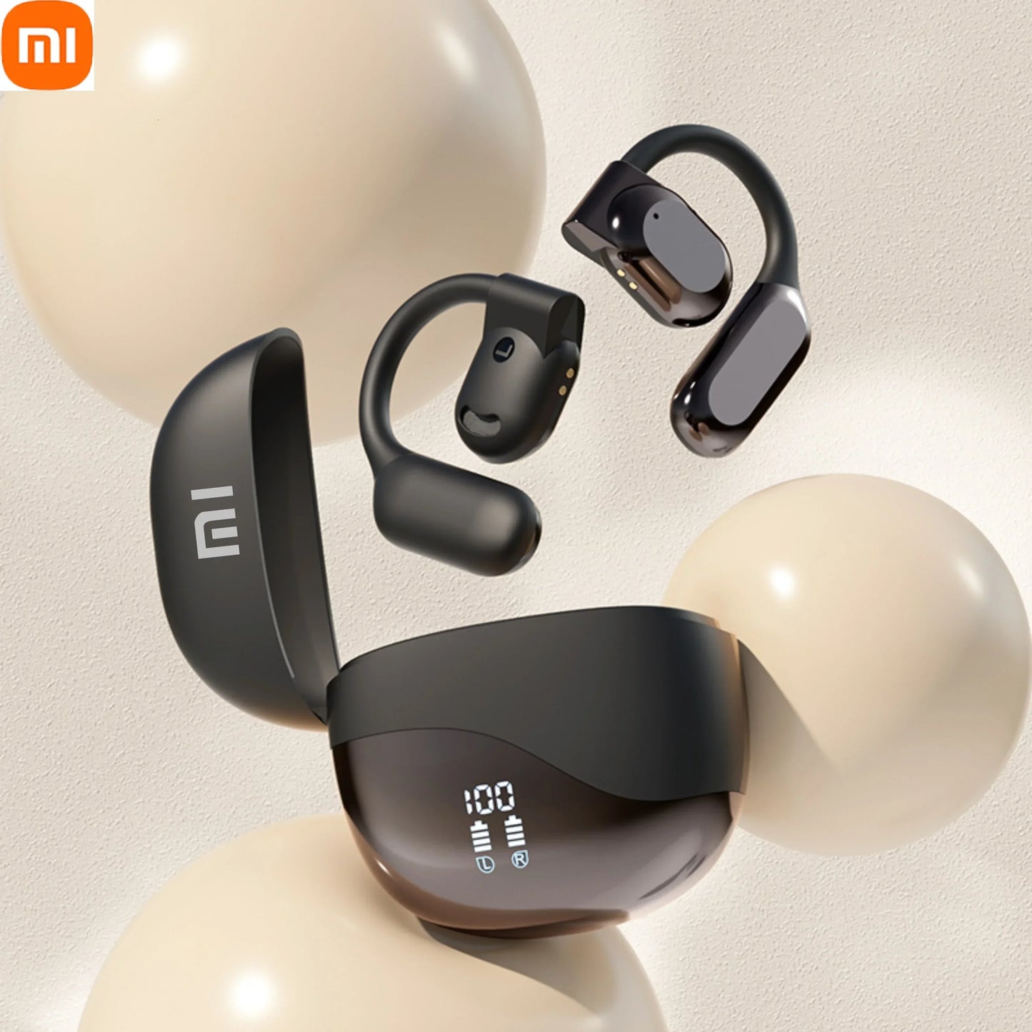 XIAOMI M62 Open Hanging Wireless Earphones with Air Bone Conduction Waterproof and Painless Wearing, Running Earphones with Mic - Universal Market