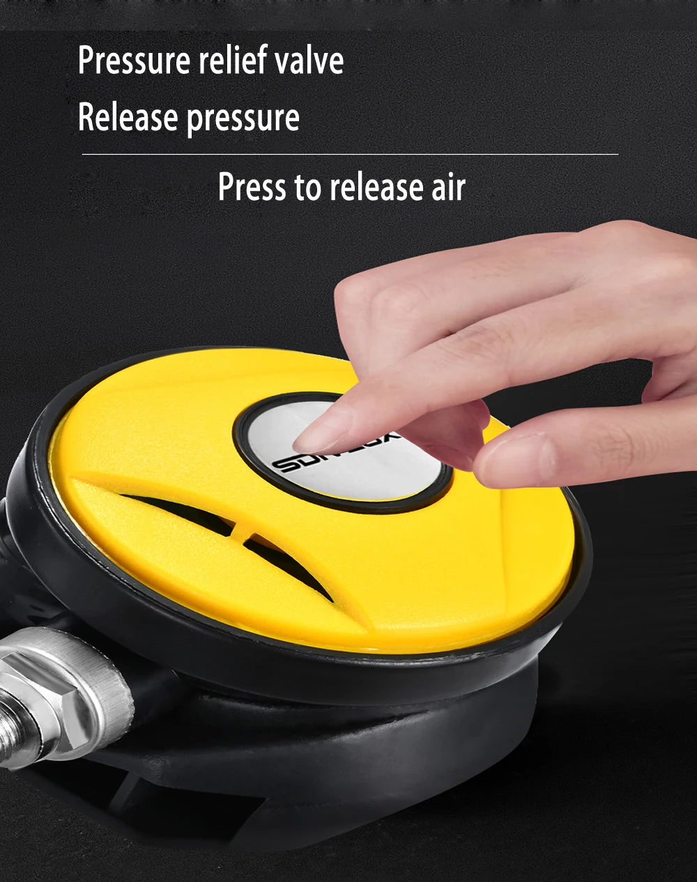 Scuba Diving Oxygen Tank  1L Cylinder Underwater Breather for  with Breathing Valve A Set - Universal Market
