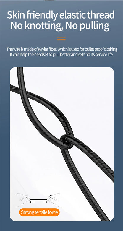 3.5mm Wired Headphones Noise Canceling In-Ear Sports Earphone Dual Driver Bass Stereo Gaming Headset HiFi Music Earbuds With Mic - Universal Market